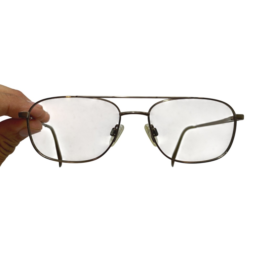 Charmant CH8143 BR Aviator Eyeglasses Pure Titanium Bronze 54-17-140mm